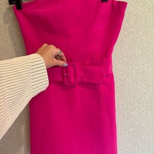 Amanda Uprichard Fuchsia Strapless Dress